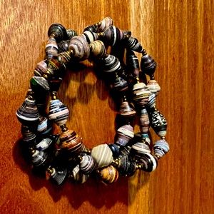 Recycled Paper Bead Necklace. Beads for Life